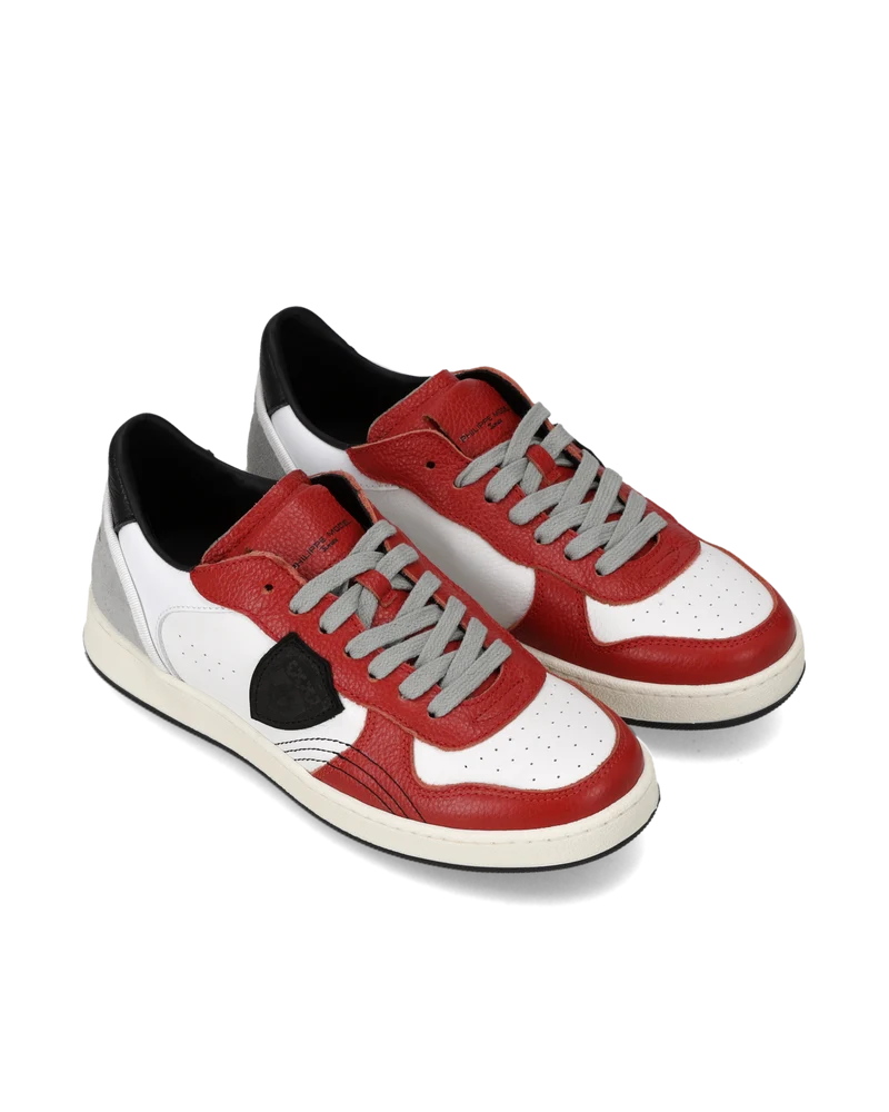 Sneaker Pgal Junior, White Red Black