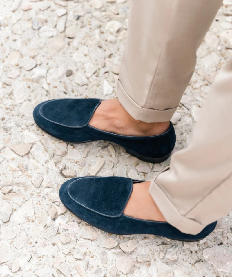 Mocassin DOUGLAS Daim Marine