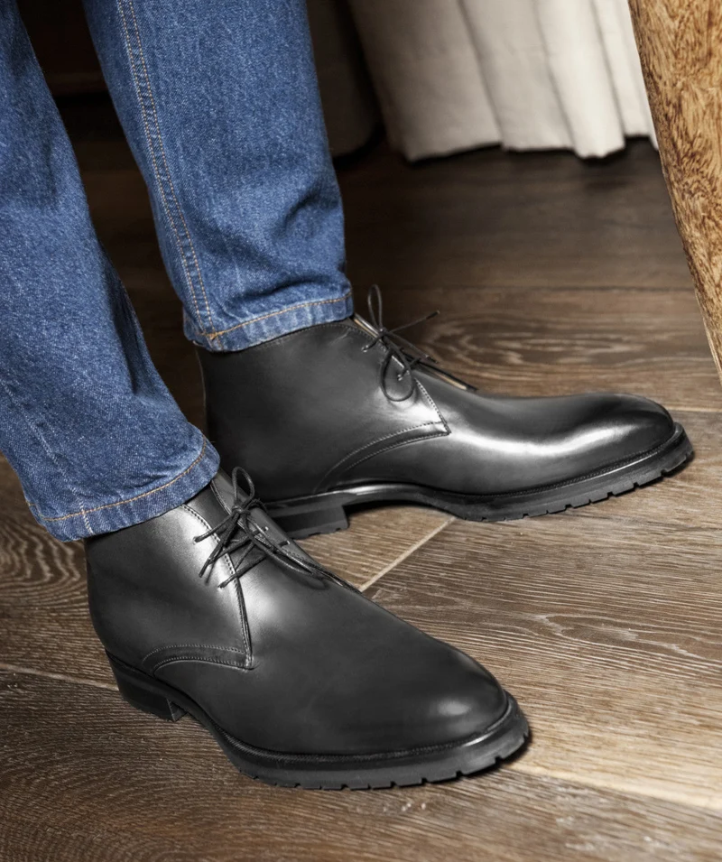 Bottines TOMASO Gris Patiné