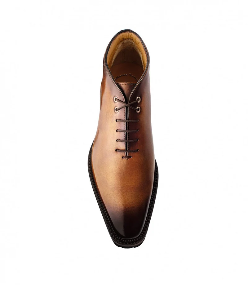 Bottines EMILIO Marron Patiné