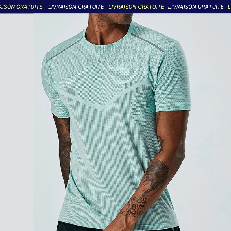 T-Shirt de Sport Technique Respirant Homme — Le sport Français