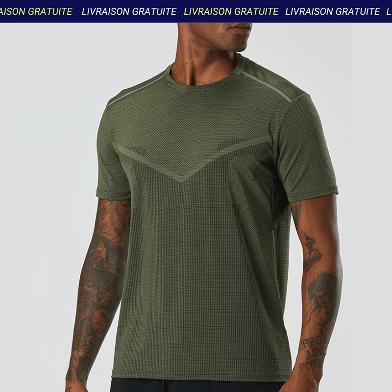 T-Shirt de Sport Technique Respirant Homme — Le sport Français