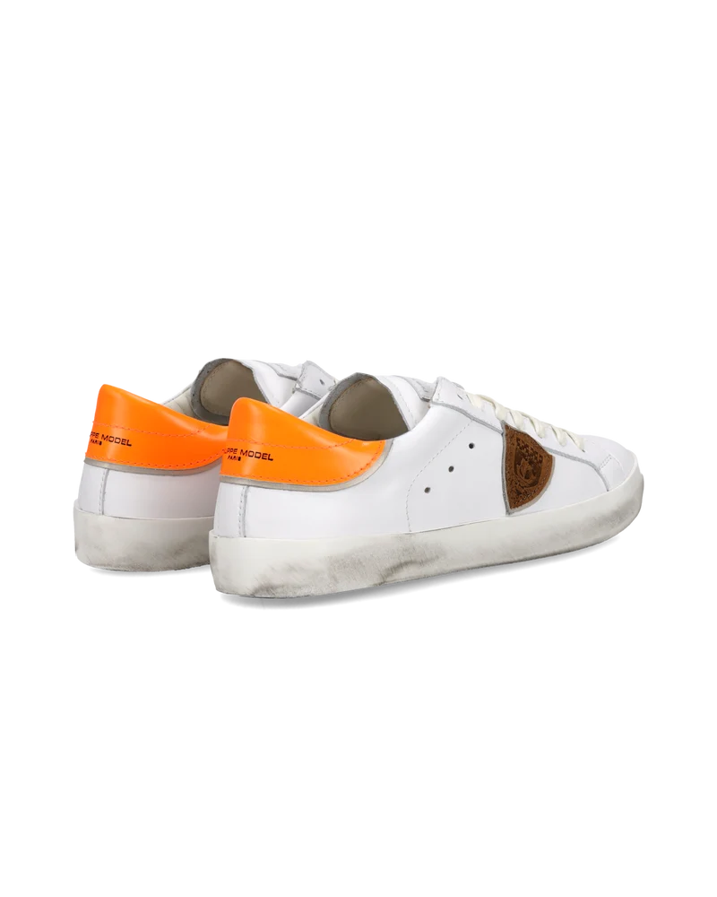 Sneakers Prsx Junior, White Neon Orange