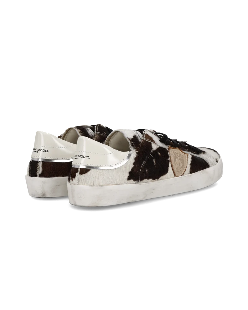 Sneaker Prsx Junior, Animal-Print White Brown