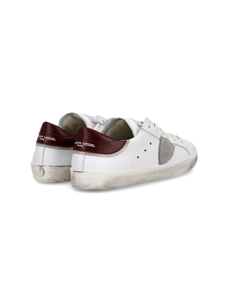 Sneaker Prsx Kids, White Bordeaux