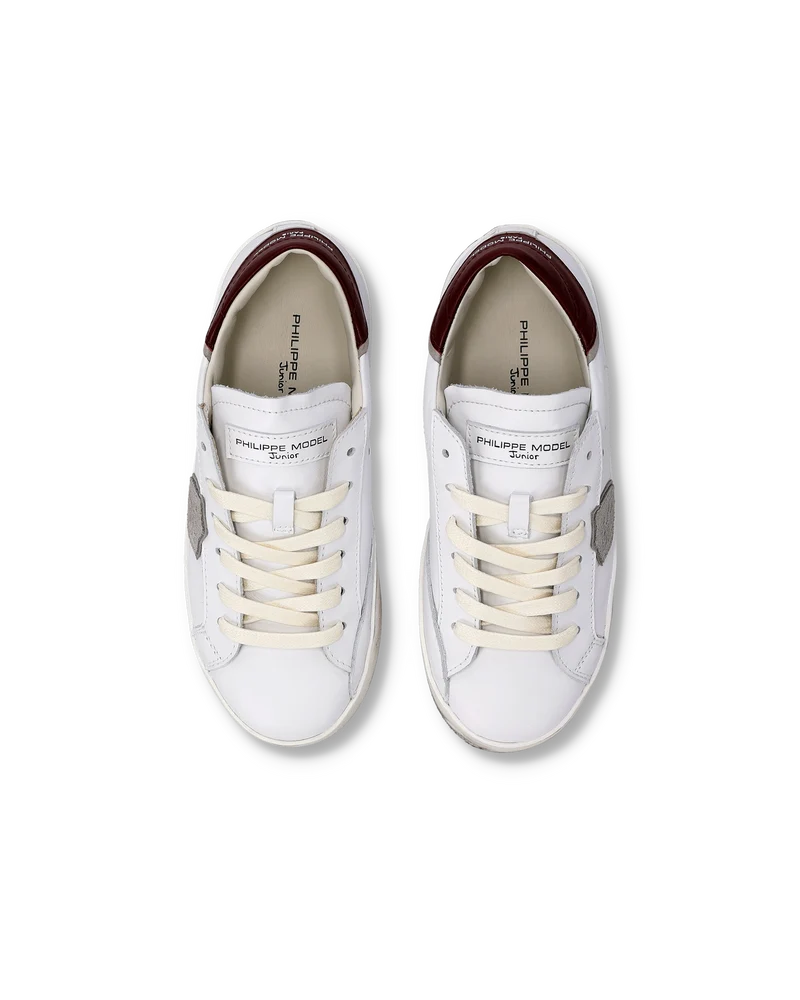 Sneaker Prsx Kids, White Bordeaux