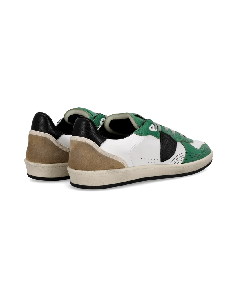 Sneakers Pgal Men, White Bottle Green Black