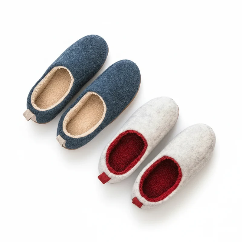 Chaussons Chauds en Feutre