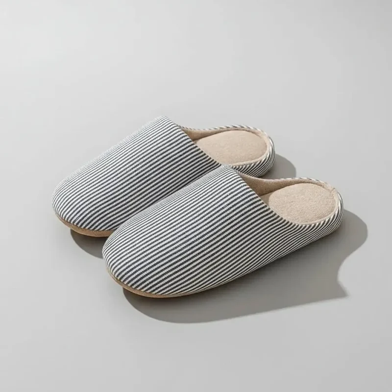 Chaussons Minimalistes Rayés