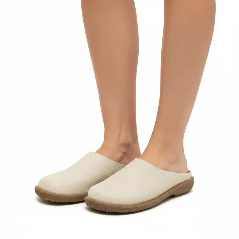 Chaussons Cuir Confort pour Femme