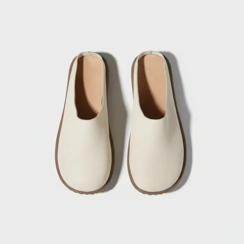 Chaussons Cuir Confort pour Femme