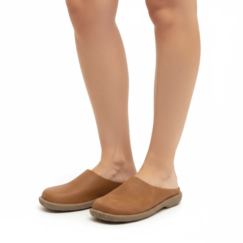Chaussons Cuir Confort pour Femme
