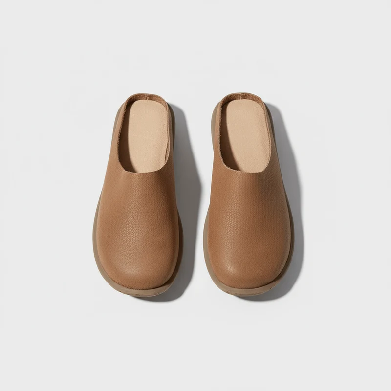 Chaussons Cuir Confort pour Femme