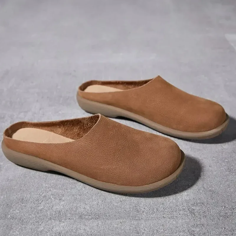 Chaussons Cuir Confort pour Femme