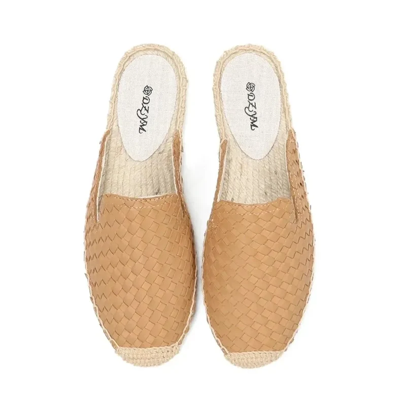 Chaussons Mules en Cuir pour Femme