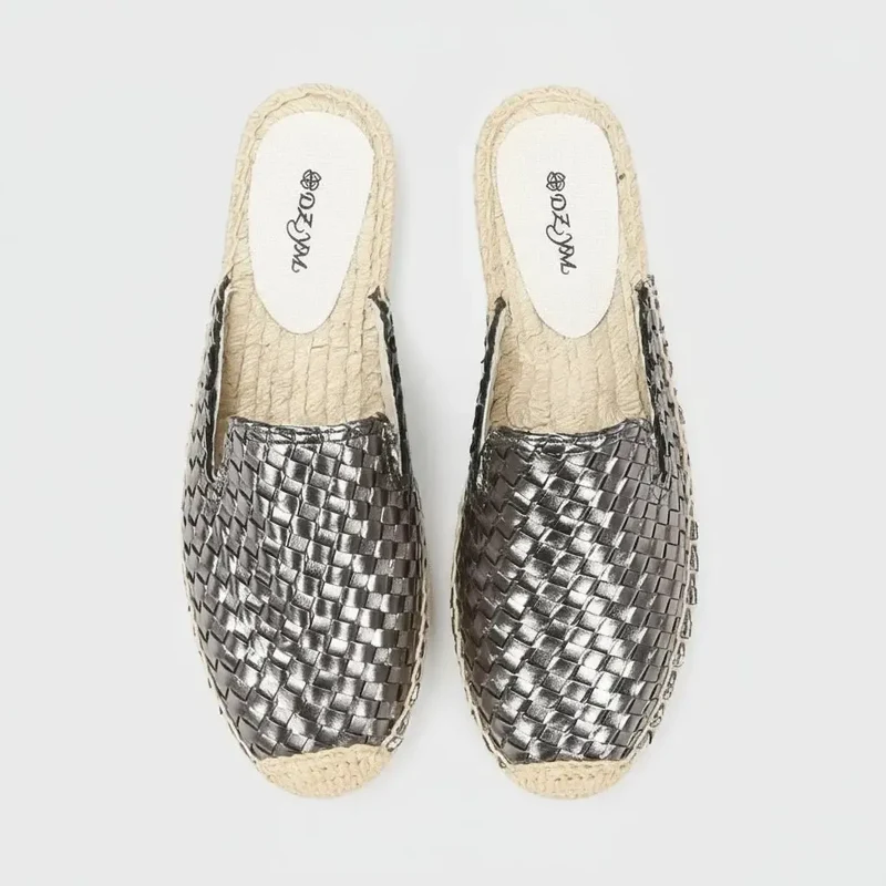 Chaussons Mules en Cuir pour Femme