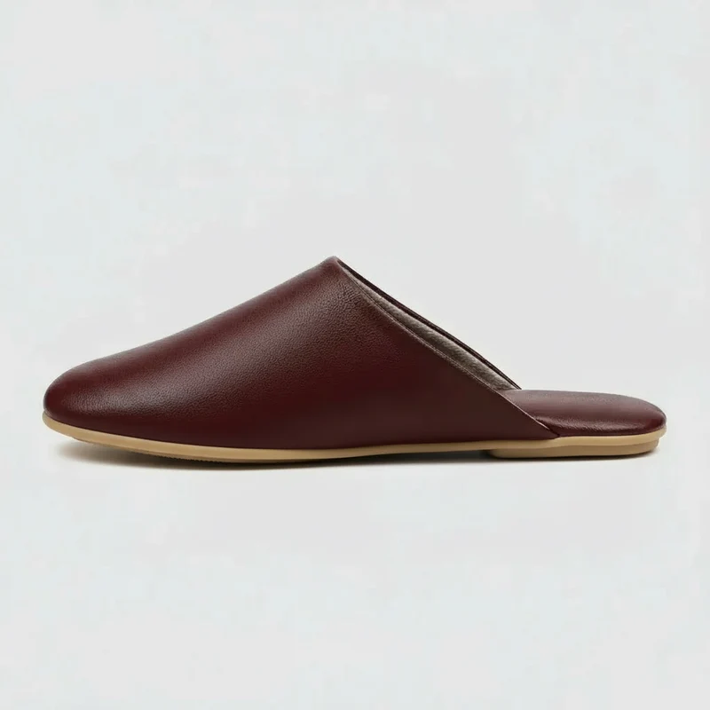 Chaussons en Cuir Souple pour Femme