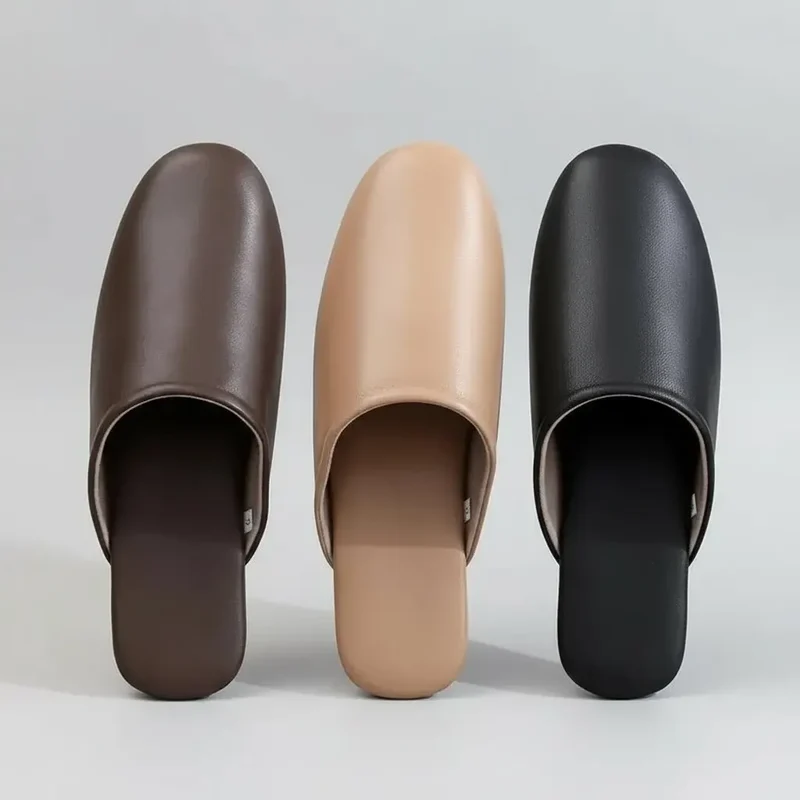 Chaussons en Cuir Souple pour Femme
