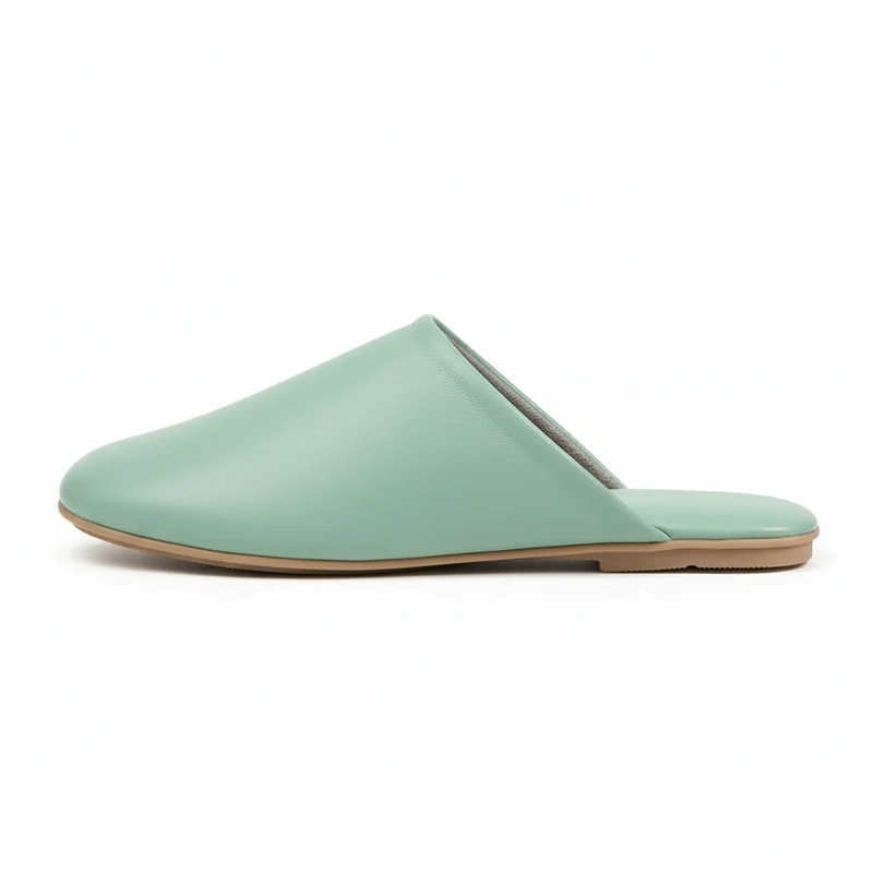 Chaussons en Cuir Souple pour Femme