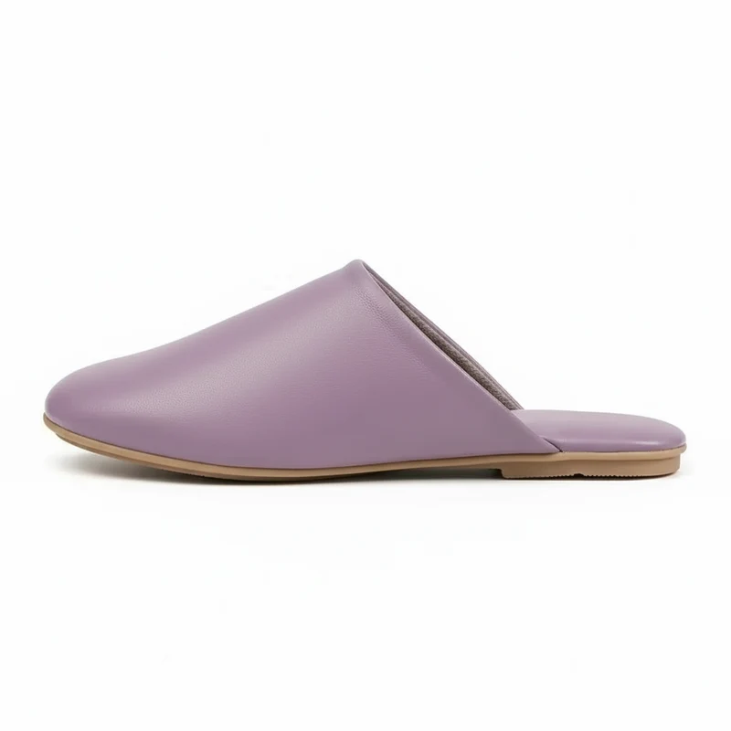 Chaussons en Cuir Souple pour Femme