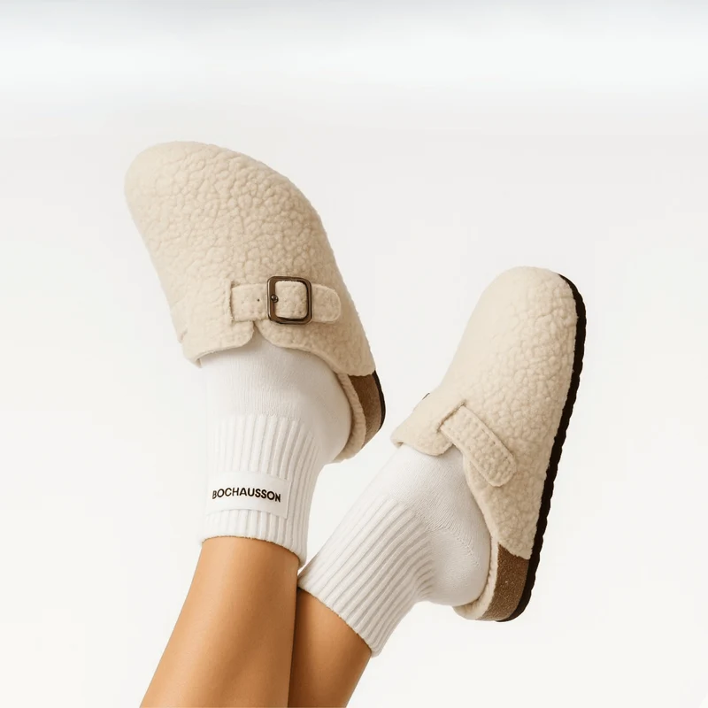 Chaussons Sabots Fourrés pour Femme