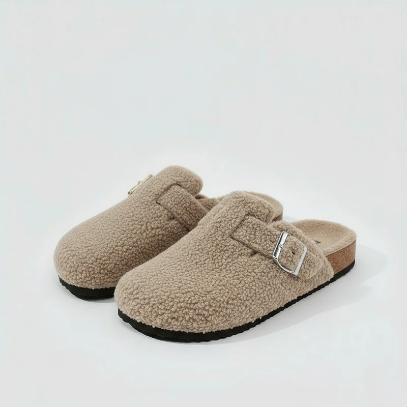 Chaussons Sabots Fourrés pour Femme