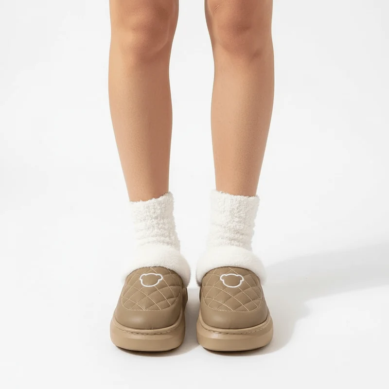 Chaussons Mules Fourrés pour Femme