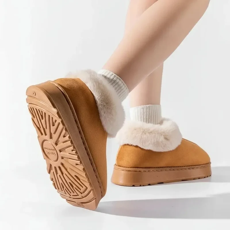 Chaussons Bottes Fourrés pour Femme