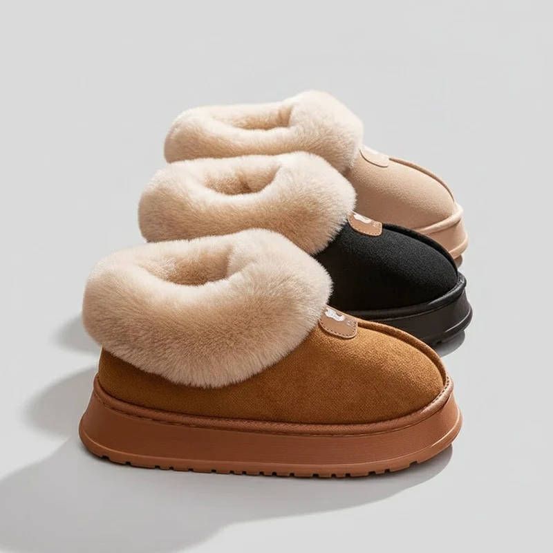 Chaussons Très Chauds Bottines pour Femme