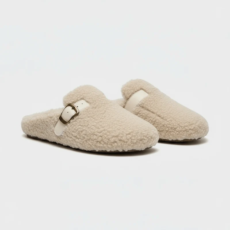 Chaussons d'Hiver en Laine pour Femme