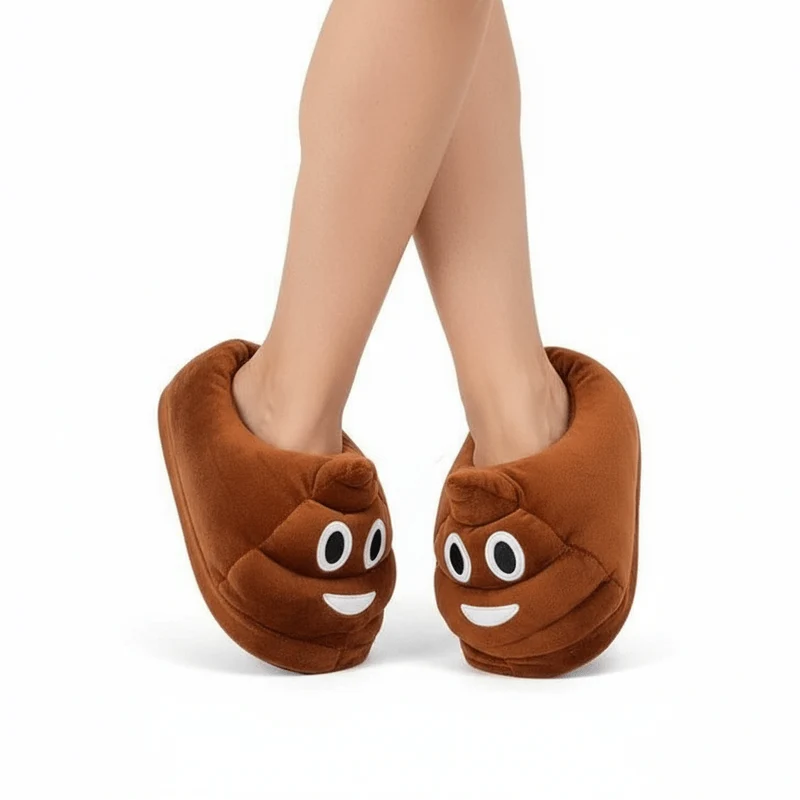 Chaussons Emoji Crotte