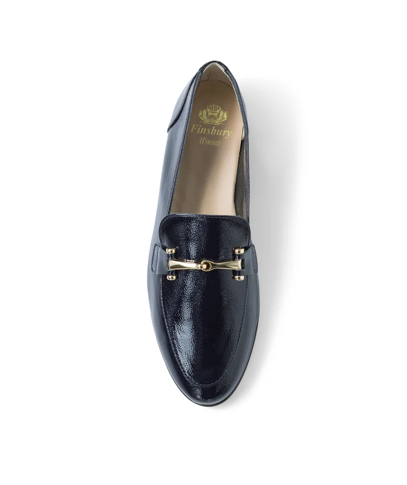 Mocassins AMELIE Vernis Marine
