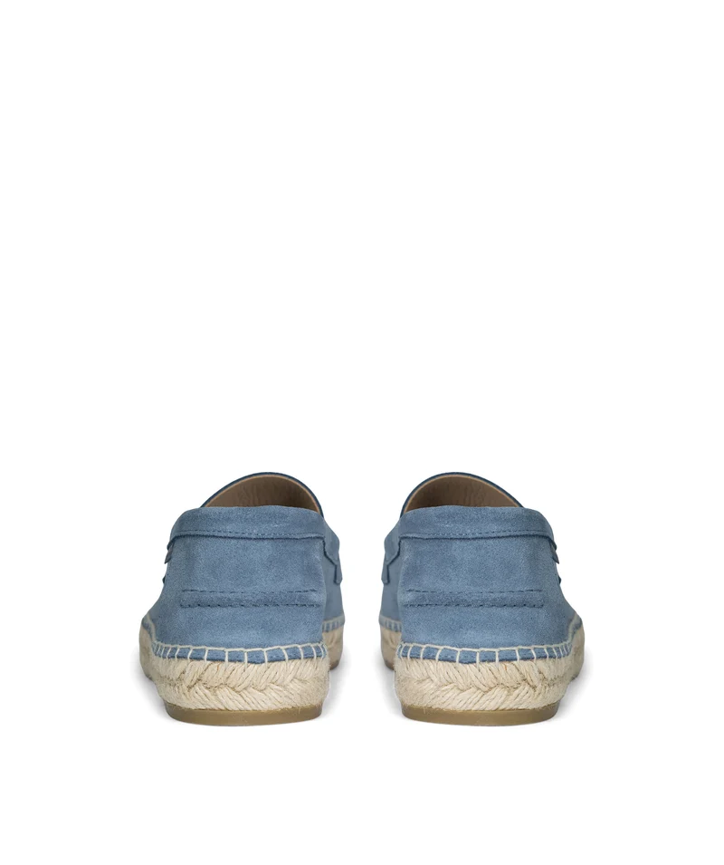 Mocassins NEVADA Daim Bleu