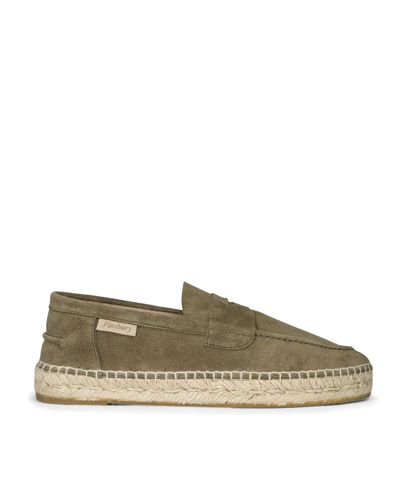 Mocassins NEVADA Daim Olive