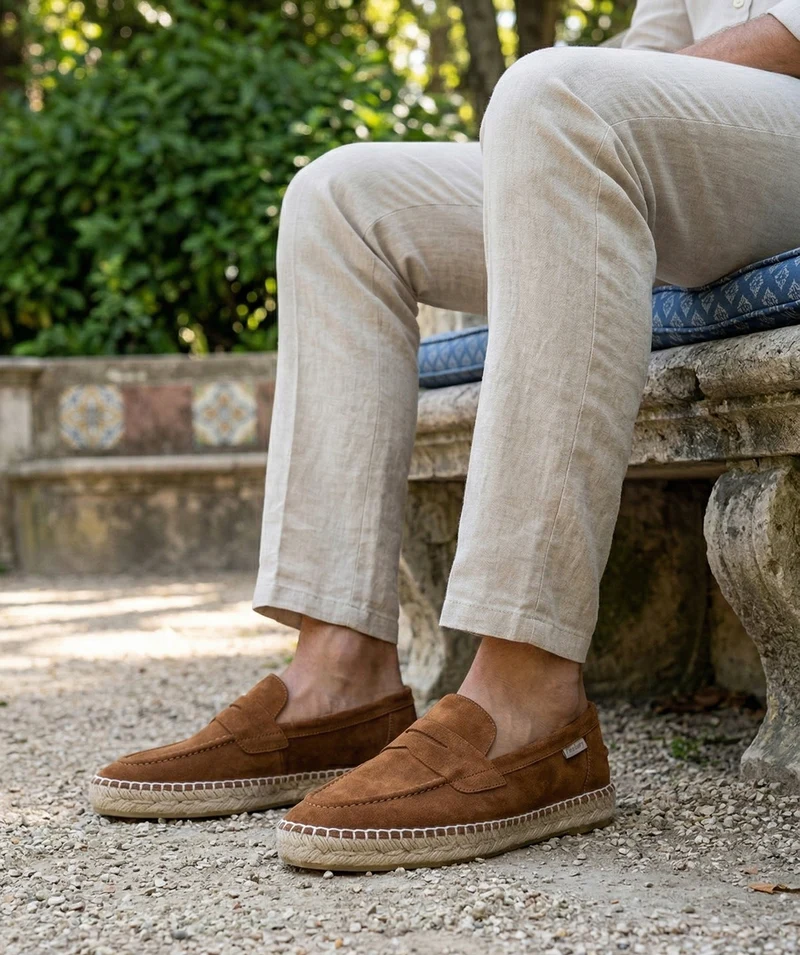 Mocassins NEVADA Daim Marron
