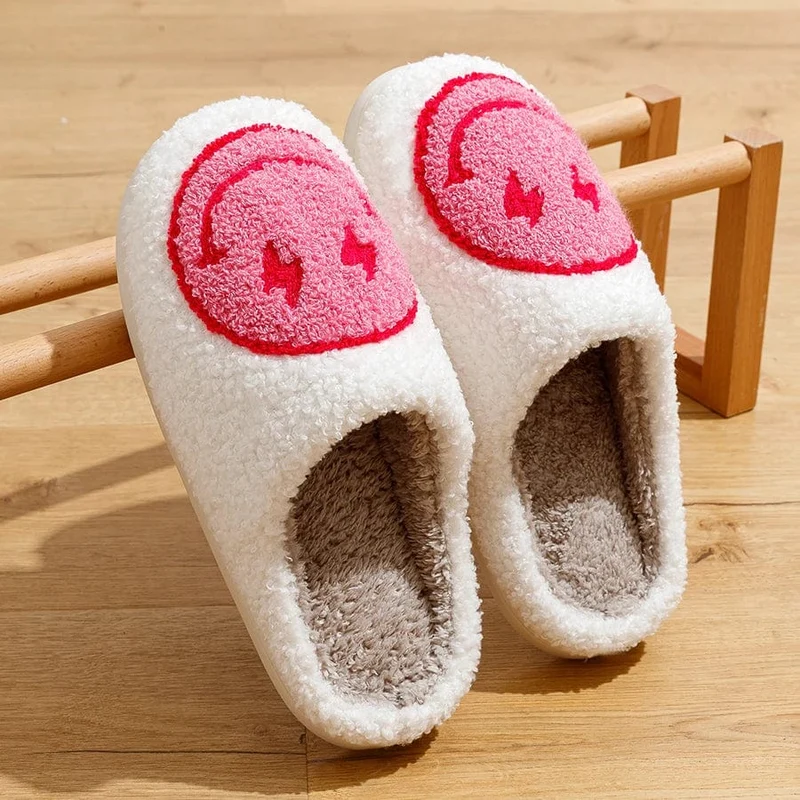 Chausson Rigolo - Edition Smiley - Rose