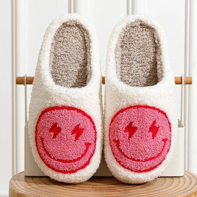 Chausson Rigolo - Edition Smiley - Rose