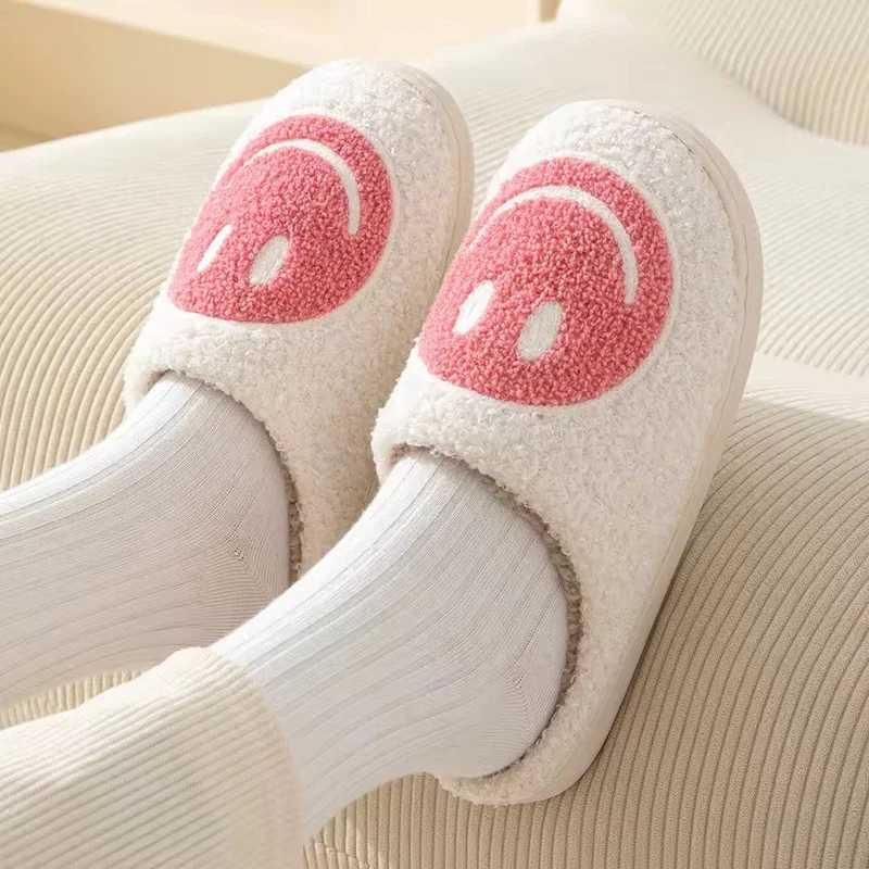 Chausson Rigolo - Edition Smiley - Rose