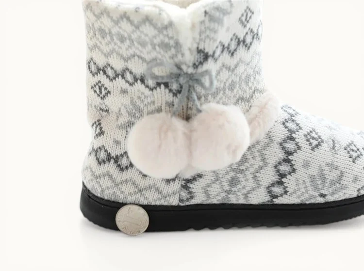Chausson botte femme