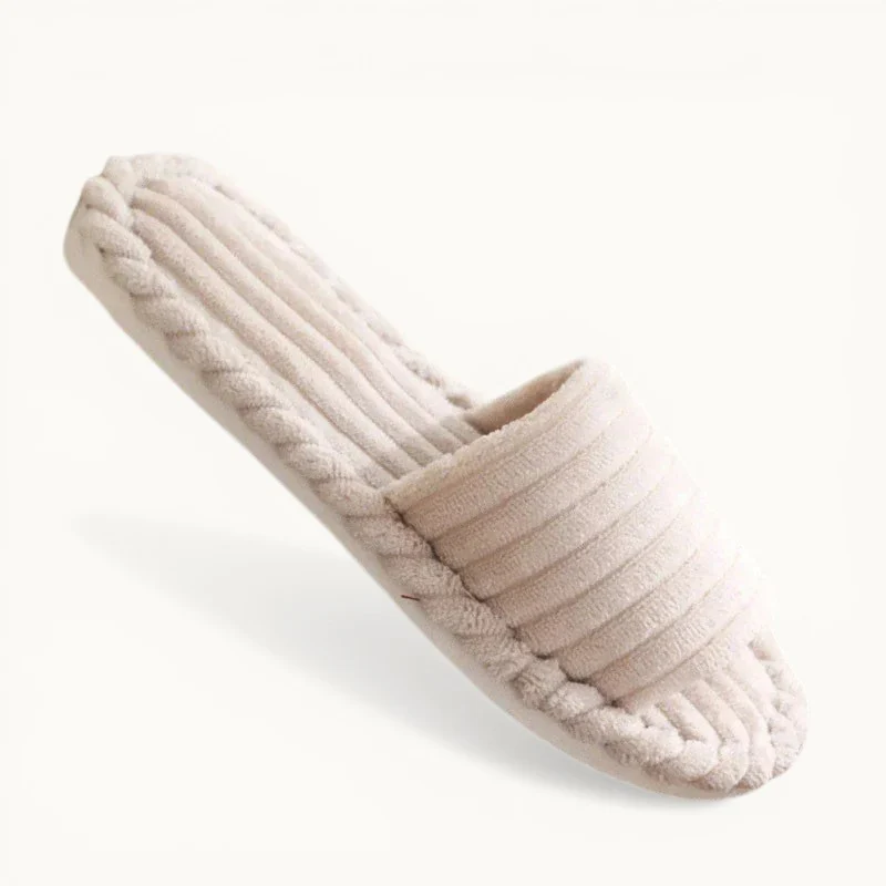 Chaussons velours femme