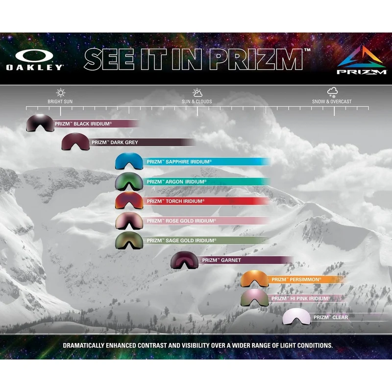 Lunettes de ski Oakley Flight Tracker L – Prizm Snow Dark Gray