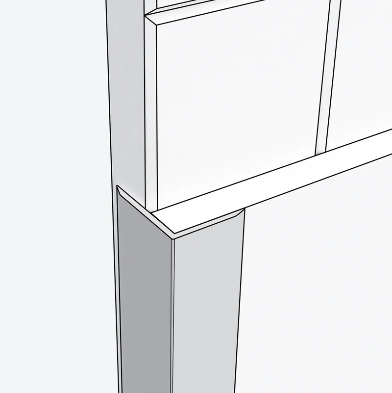 Profil de finition angle externe aluminium