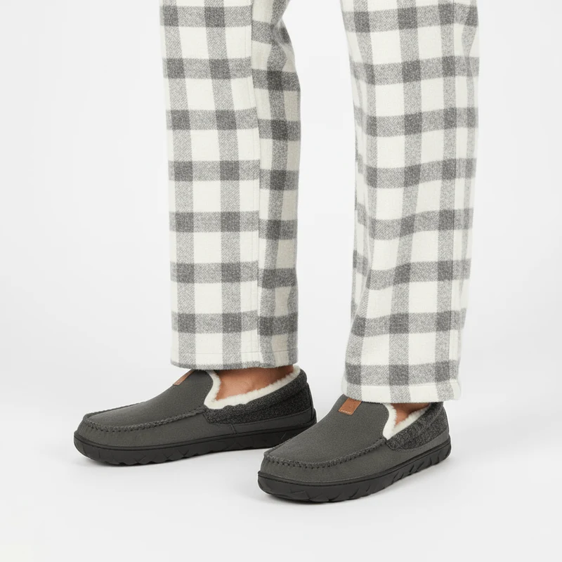 Chaussons Mocassins Fourrés Grande Taille