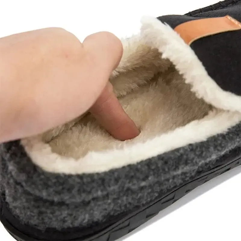 Chaussons Mocassins Fourrés Grande Taille