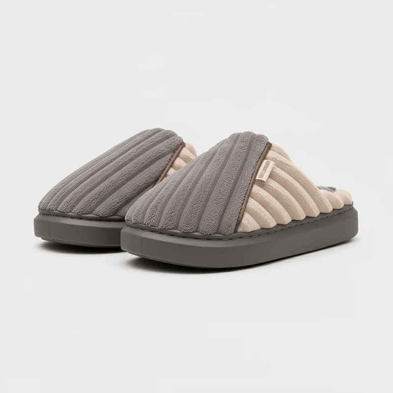 Chaussons Mules en Fourrure pour Homme