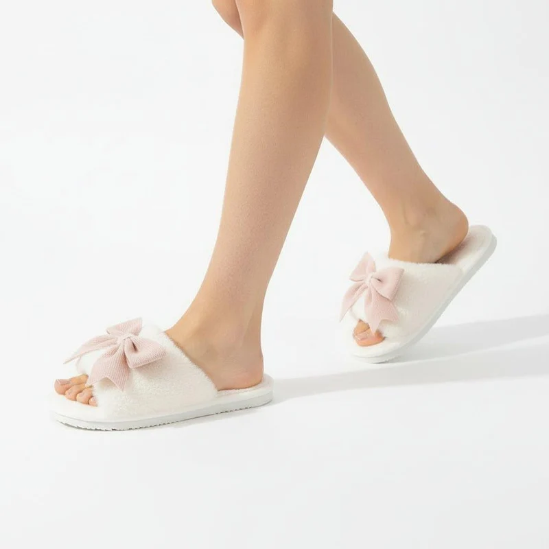 Chaussons d'Intérieur Ouverts pour Femme