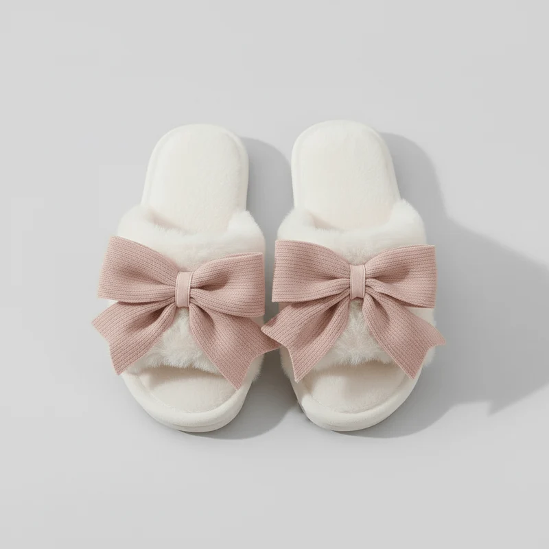 Chaussons d'Intérieur Ouverts pour Femme