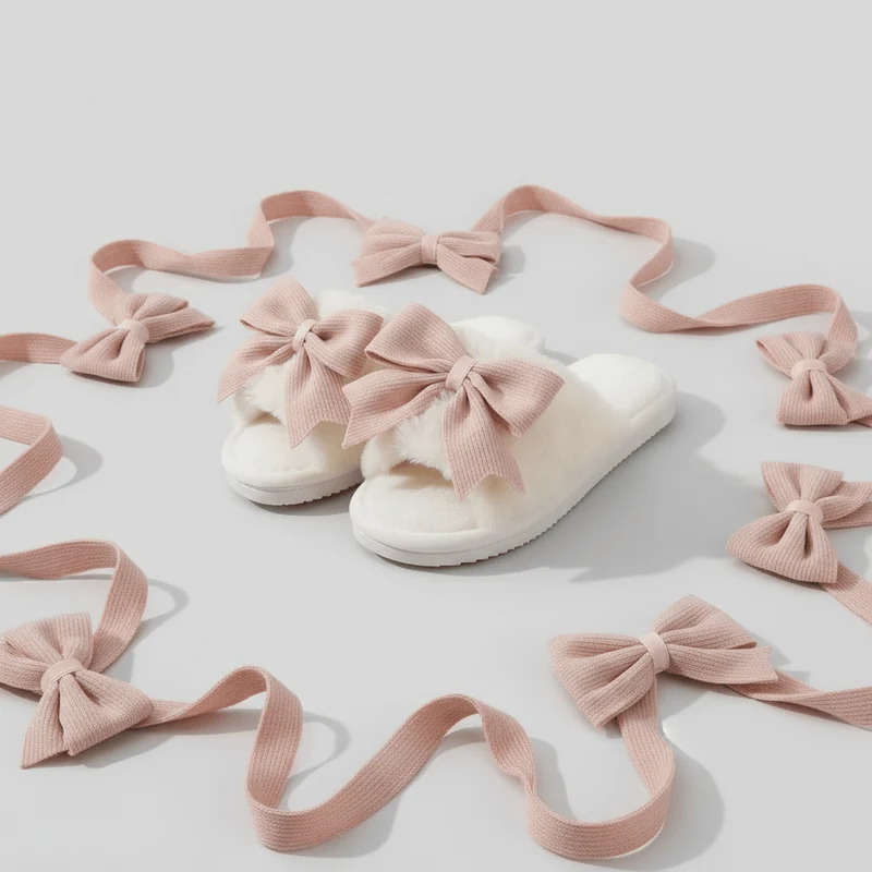 Chaussons d'Intérieur Ouverts pour Femme