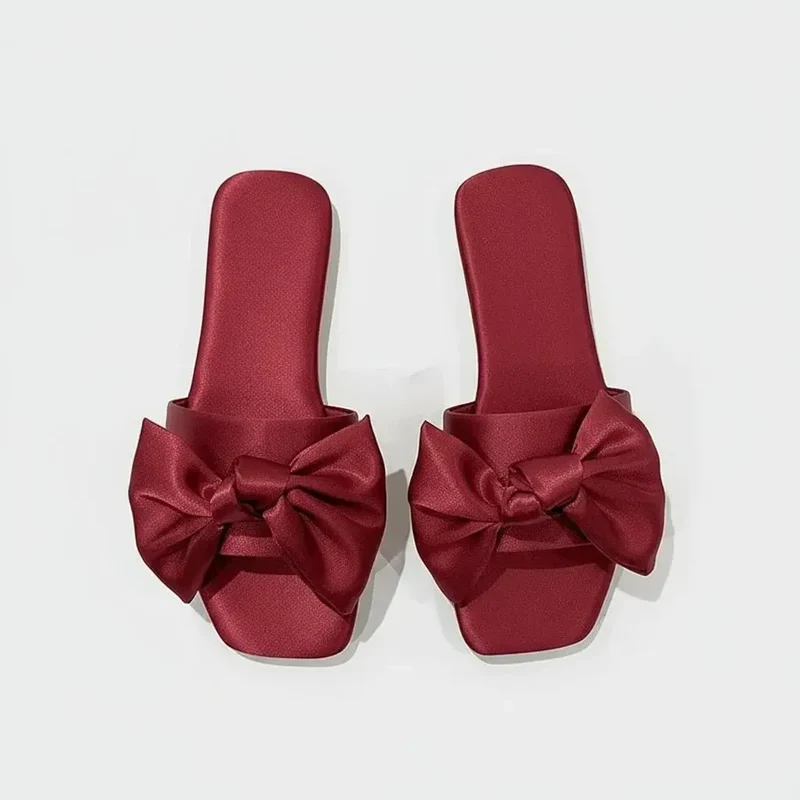 Claquettes Noeud en Satin pour Femme