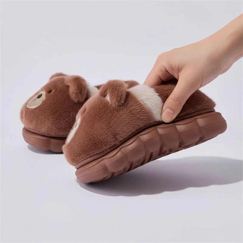 Chaussons Enfant Peluche Ours
